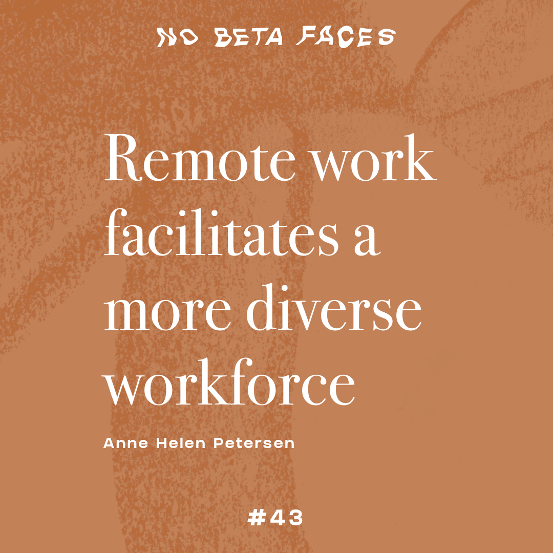 Remote work facilitates a more diverse workforce